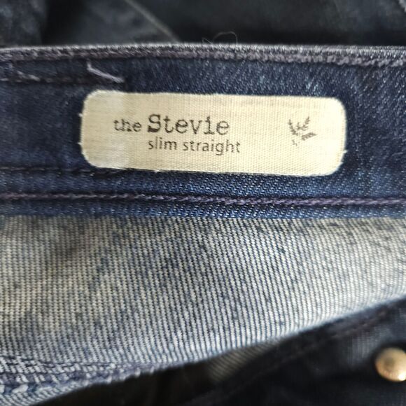 Adriano Goldschmied Womens 30R 33x30 The Stevie Slim Straight Denim Jeans USA - Picture 4 of 8